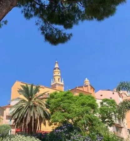 Menton Centre Vue Imprenable Sur Mer Et Jardin Bioves Exterior photo