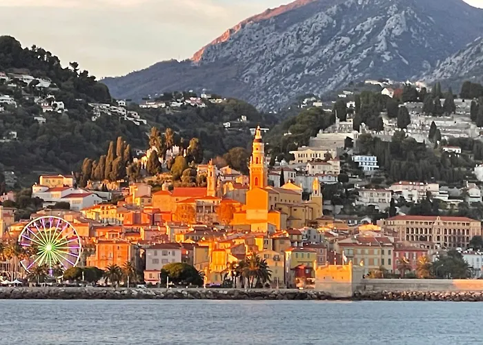 Menton Centre Vue Imprenable Sur Mer Et Jardin Bioves