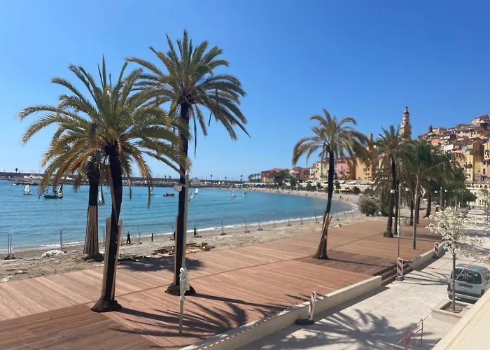 Menton Centre Vue Imprenable Sur Mer Et Jardin Bioves
