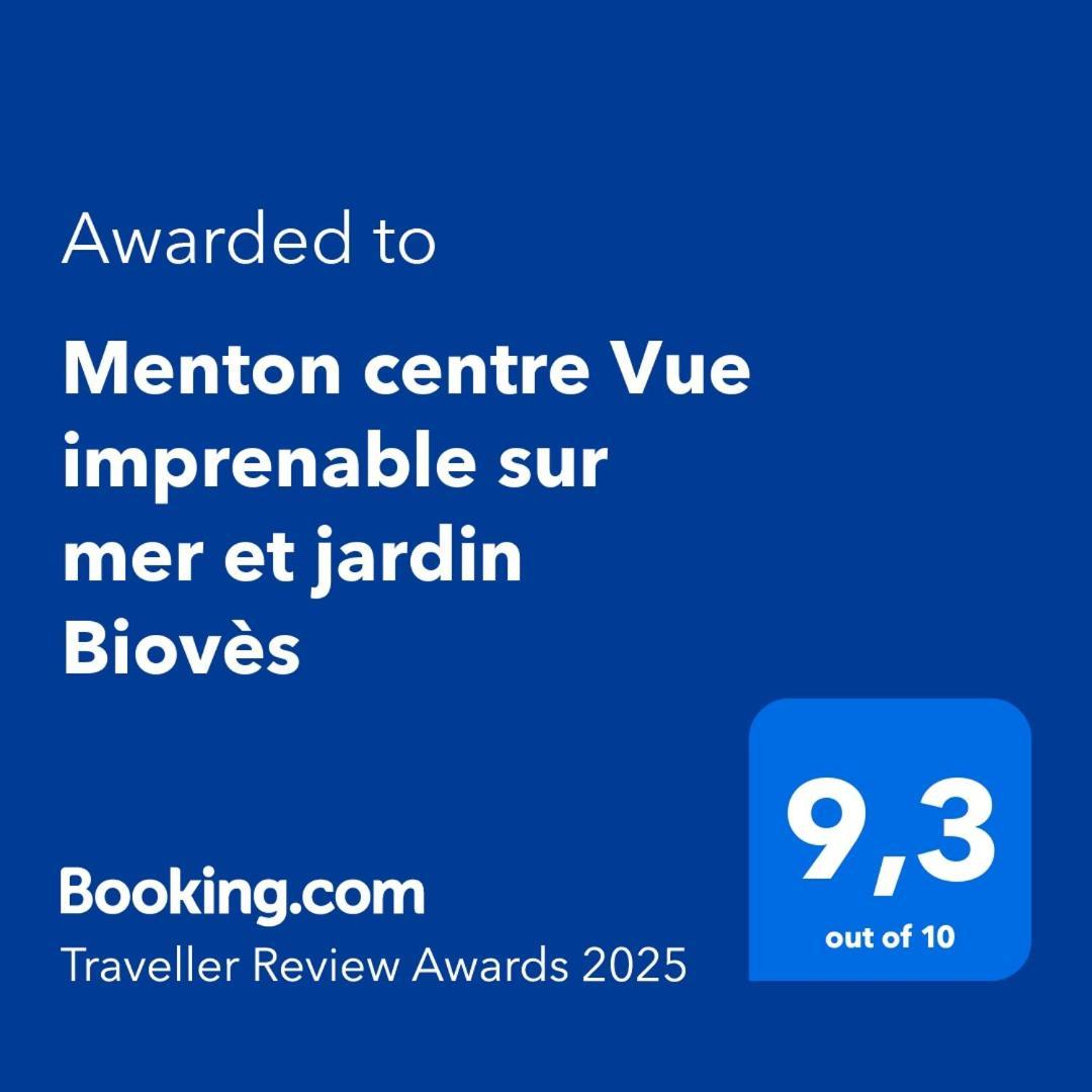 Centre Vue Imprenable Sur Et Jardin Bioves Menton